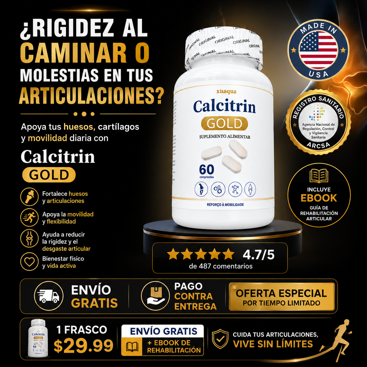 Calcitrin Gold 60 Capsulas