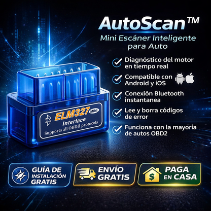 SCANNER DE DIAGNOSTICO PARA CARRO - ENVÍO GRATIS