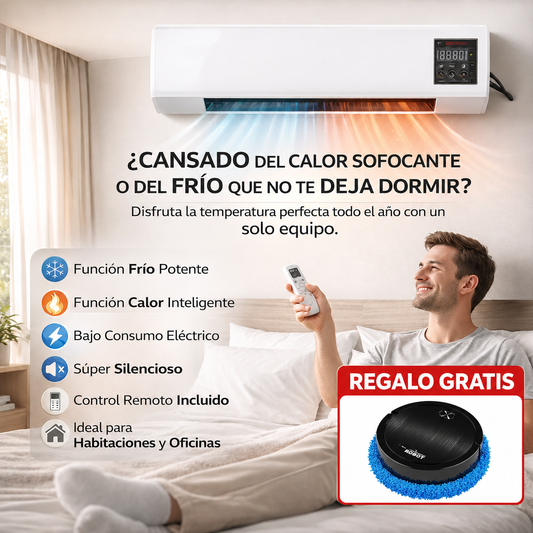 Aire Acondicionado Portátil 2 en 1 Frío/Calor – Potente, Compacto y Económico