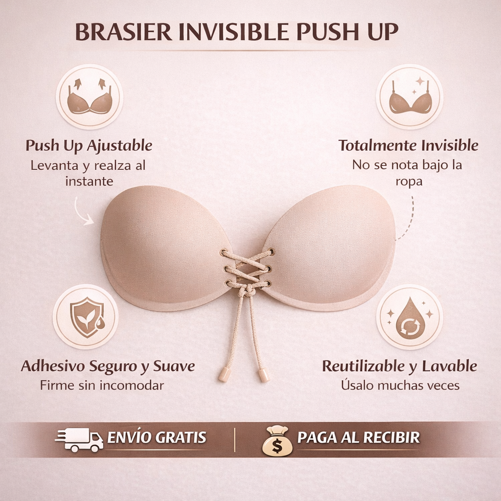 Brasier Invisible Push UP - Paga 1, Llévate 2 🎁