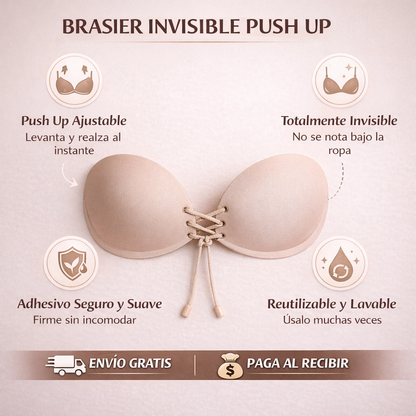 Brasier Invisible Push UP - Paga 1, Llévate 2 🎁
