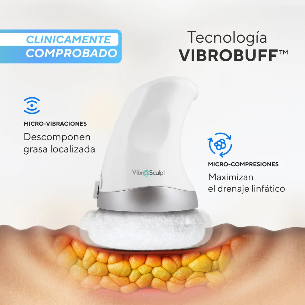 VibroSculpt™ - Masajeador Vibratorio Corporal + 3 Almohadillas de Regalo 🎁